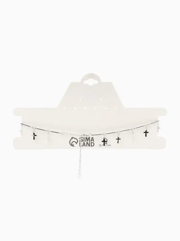 Чокер &laquo;Металлика&raquo;, крестики, цвет серебро, L=30 см