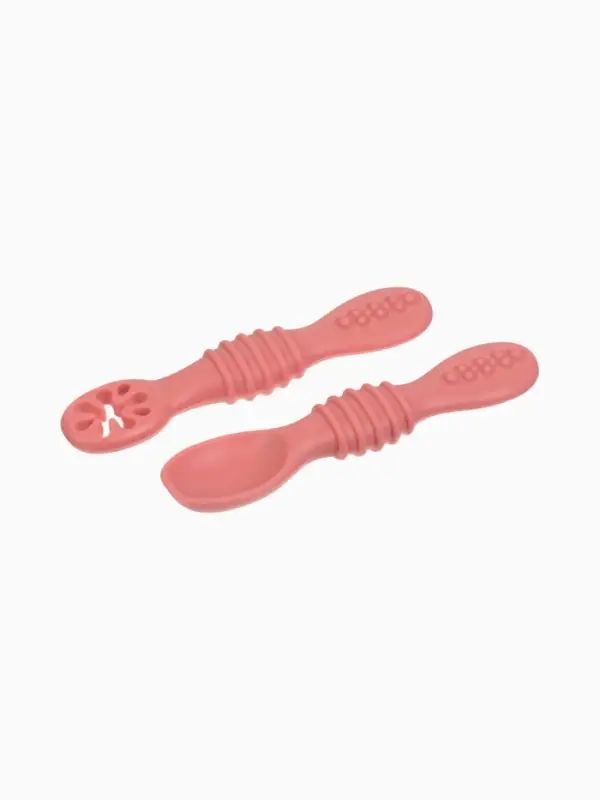 Ложки для прикорма, силикон, розовая, набор 2 шт., M&B