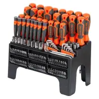 Набор отвёрток, бит и головок 125пр. в подставке (SL, PH, PZ, HEX, TORX, SQUARE)