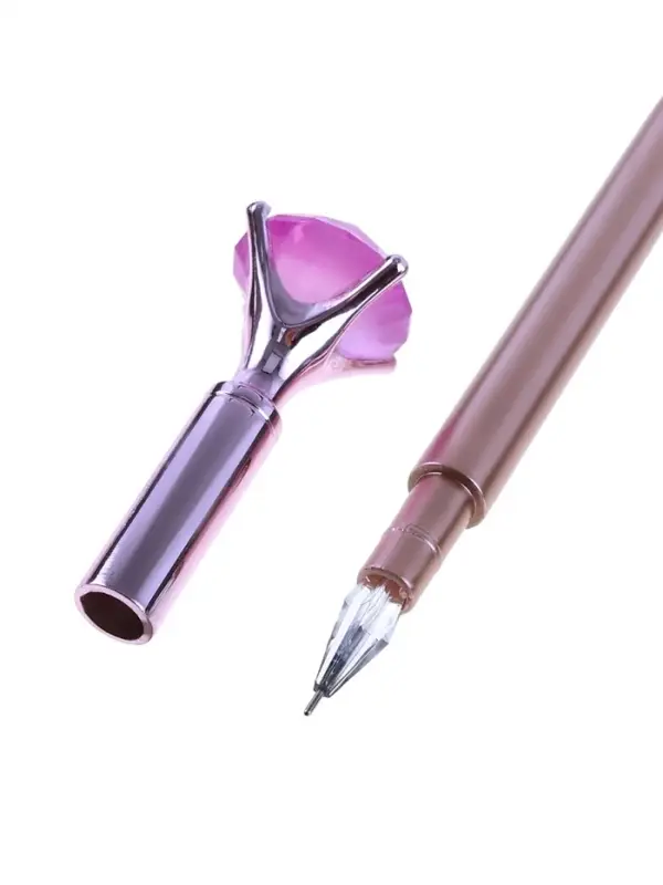 Ручка гелевая - прикол «Кристалл» с рисунком МИКС