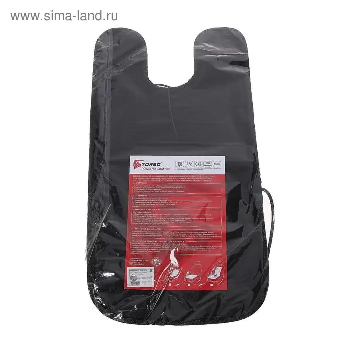 Накидка с подогревом TORSO, 12 В, регулятор, 55&times;27 см, провод 200 см, чёрная