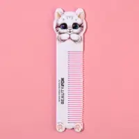 Расчёска-гребень фигурная «Милый котик», BEAUTY FOX