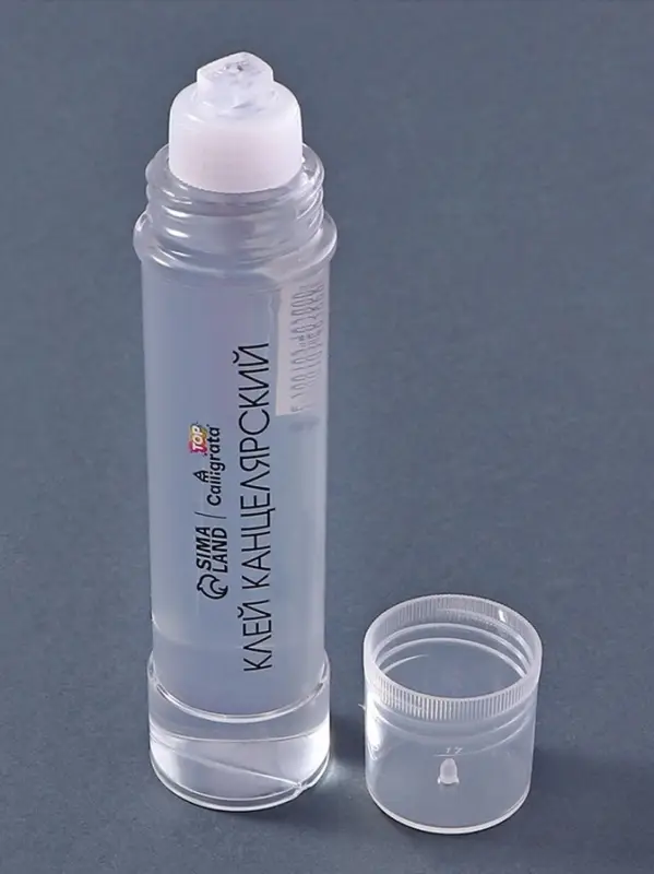 Клей канцелярский, набор, 2 штуки, с силиконовым аппликатором