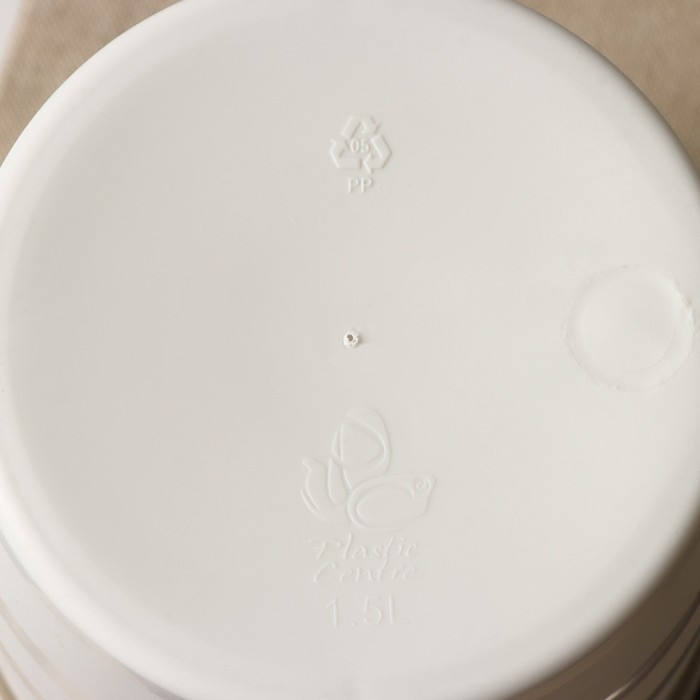 Контейнер для мусора Rambai, 1,5 л, d=14,5 см, h=21 см, круглый, светло-серый Контейнер для мусора Rambai, 1,5 л, d=14,5 см, h=21 см, круглый, светло-серый