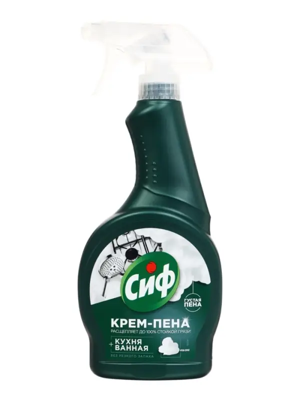 Чистящее средство для ванной и кухни СИФ крем, пена, спрей, 500 мл