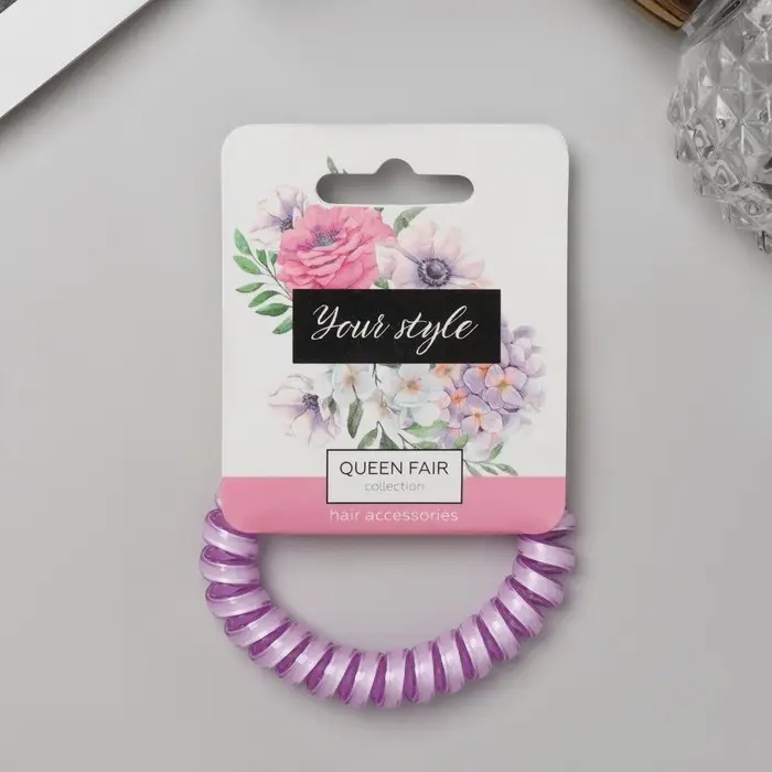 Резинка для волос «Пружинка», яркая полоса, d=5.5 см, МИКС