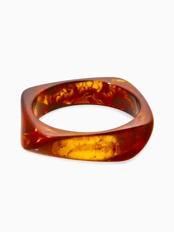 Браслет манжет акрил "Тренд", цвет коричневый