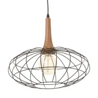 Светильник &laquo;Чикаго&raquo; 1&times;40 Вт Е27 черный/коричневый 39&times;39&times;35(135)см