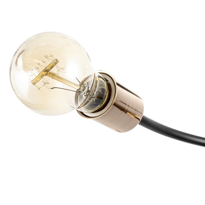 Люстра Люстра "Рипли" 6хЕ27 40Вт черно-золотой 55х55х40 см