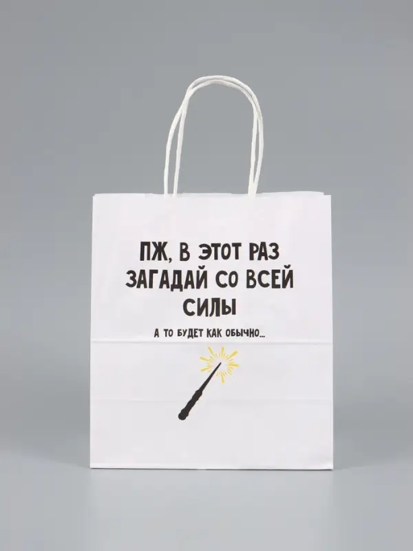 Пакет подарочный, крафтовый &laquo;Новогодний 2&raquo;, 22&times;25&times;12 см