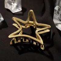 Краб для волос "Валери" звезда, 4,5 см, золото