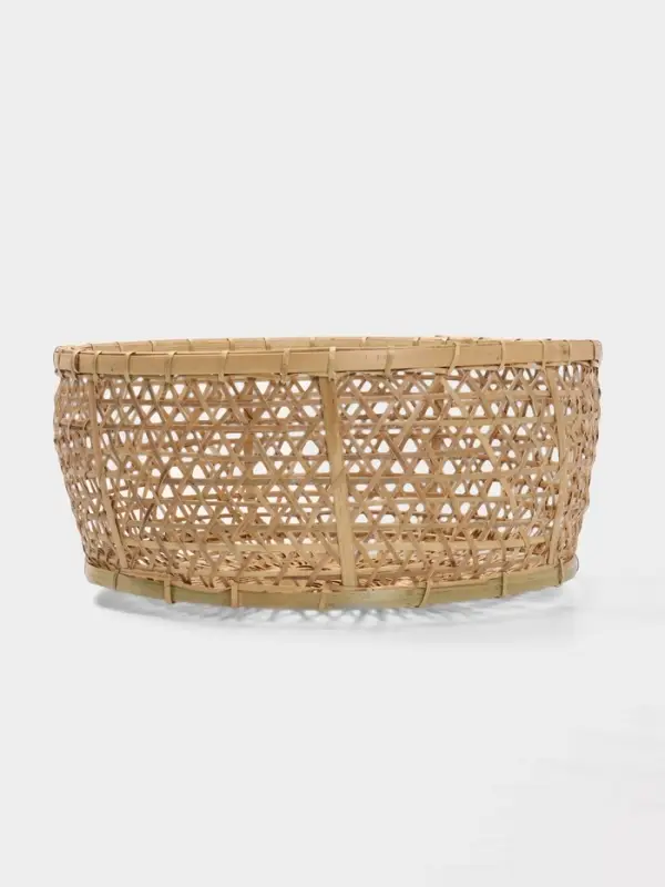 Корзина плетёная &laquo;Клоус&raquo;, 36&times;36&times;14 см, бамбук, светлая