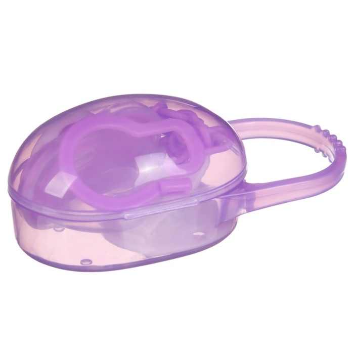 Соска - пустышка силиконовая ортодонтическая, от 0 мес., с колпачком, в контейнере + держатель, цвет МИКС Соска - пустышка силиконовая ортодонтическая, от 0 мес., с колпачком, в контейнере + держатель, цвет МИКС