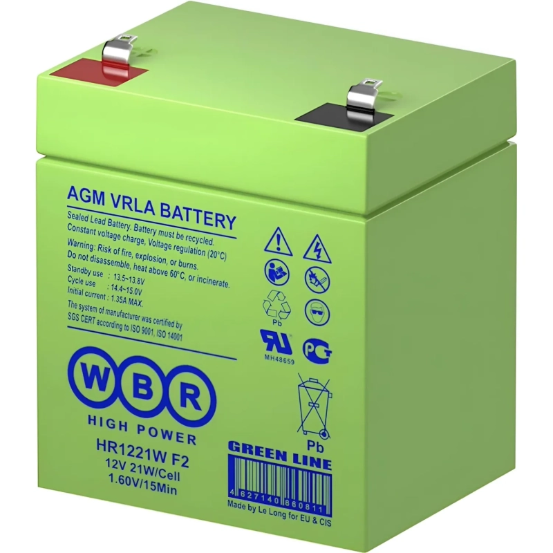 Батарея для ИБП WBR HR1221W F2 12В 5.6А.ч