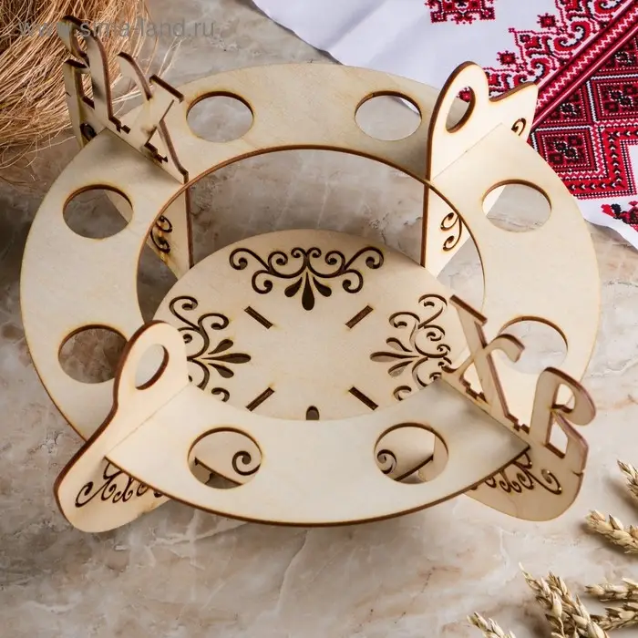 Заготовка пасхальная подставка для яиц ХВ Заготовка пасхальная подставка для яиц ХВ