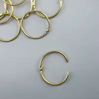 Кольцо для творчества (для фотоальбомов) "Золото" набор 10 шт внутр. d= 4,5 см внешн. d=5см Кольцо для творчества (для фотоальбомов) "Золото" набор 10 шт внутр. d= 4,5 см внешн. d=5см