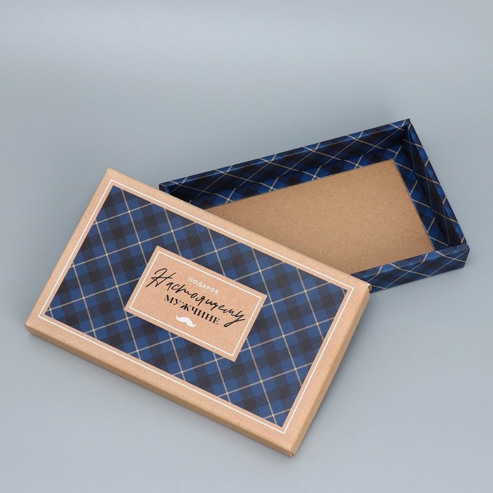Коробка подарочная складная, упаковка, «Настоящему мужчине», 25.5 х 15 х 4 см Коробка подарочная складная, упаковка, «Настоящему мужчине», 25.5 х 15 х 4 см