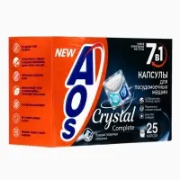 Капсулы для посудомоечных машин AOS Crystal Complete, 25 шт.
