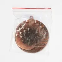 Медаль призовая бронза, d=5 см, 3 место, без ленты