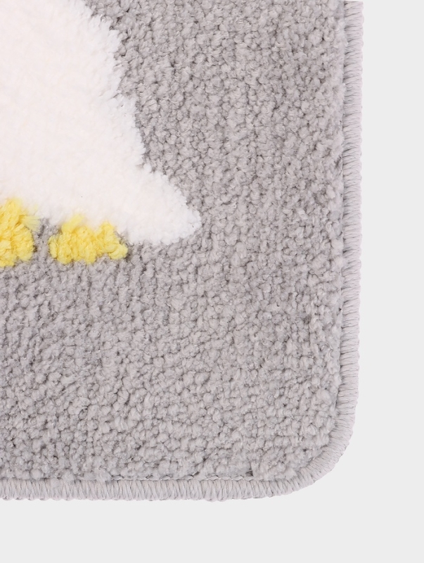 Коврик Доляна «Гуси», 40×60 см, микрофибра, серый Коврик Доляна «Гуси», 40×60 см, микрофибра, серый