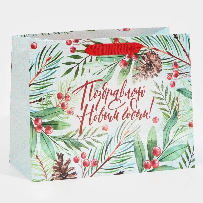 Пакет подарочный новогодний ламинированный &laquo;Магия зимы&raquo;, MS 18 х 23 х 10 см
