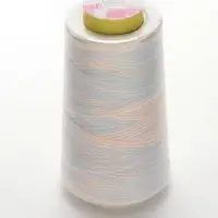 Нитки для шитья мультиколор, 40/2, 2700 м, полиэстер, разноцветные