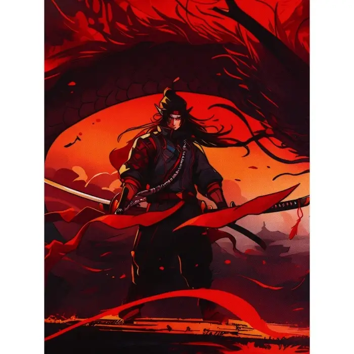 Коврик для компьютерной мыши &laquo;Самурай&raquo;, 30&times;80 см