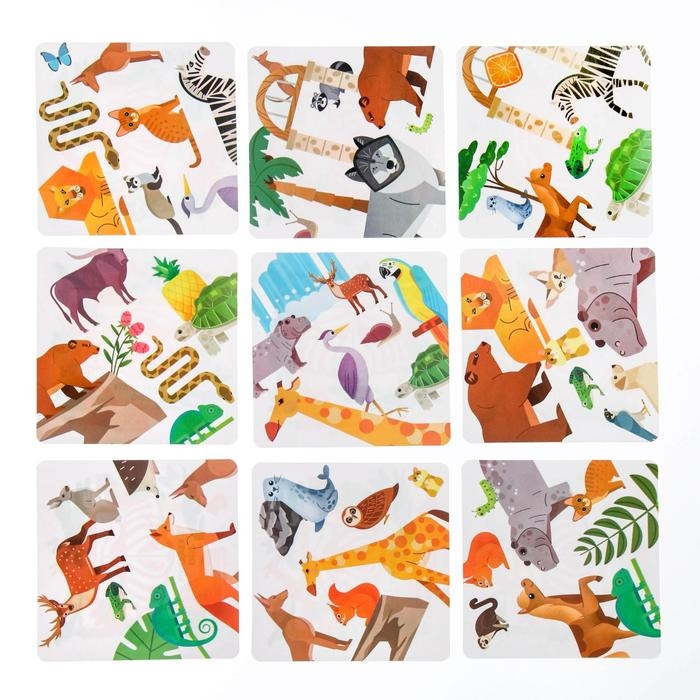 Настольная игра на реакцию и внимание «Дуббль в квадрате. ZOO», 55 карт, 7+ Настольная игра на реакцию и внимание «Дуббль в квадрате. ZOO», 55 карт, 7+