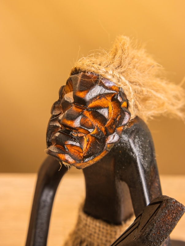 Сувенир Сувенир "Абориген музыкант" дерево, 22х13х23 см