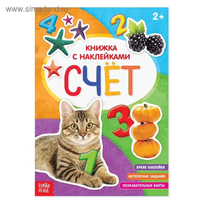 Книга с наклейками «Счёт», 12 стр. Книга с наклейками «Счёт», 12 стр.