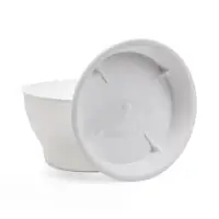 Горшок для цветов с поддоном 0,8 л d14 см h8 см "Фиалочка" белый