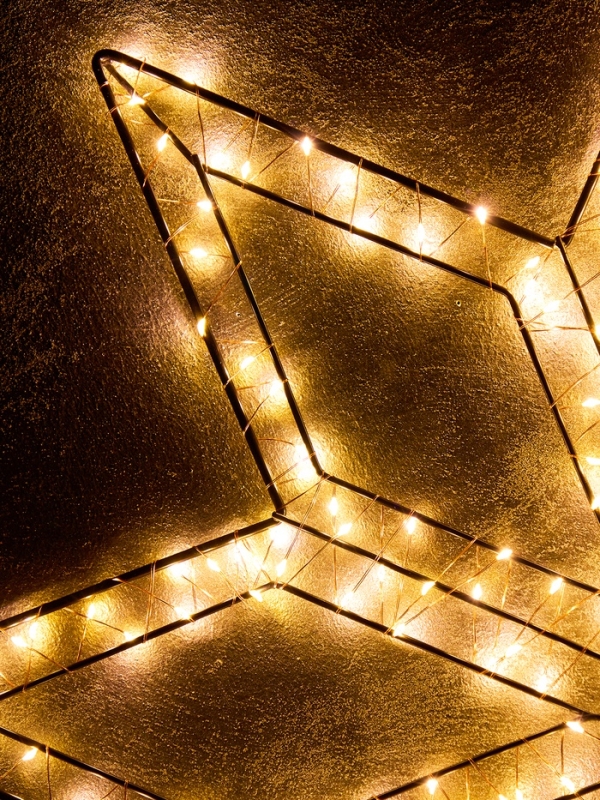 Фигура подвесная световая FROSTY "Снежинка", 74х74х2, 300 LED, 220V, свечение тёплое белое