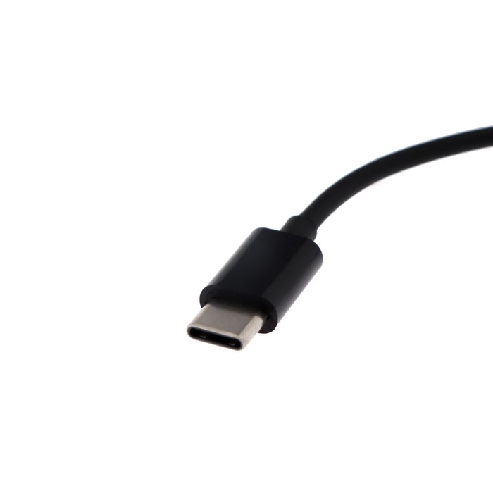 Переходник Luazon, с Type-C на Jack 3.5, чёрный Переходник Luazon, с Type-C на Jack 3.5, чёрный