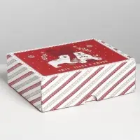 Коробка подарочная новогодняя складная &laquo;Новогодняя&raquo;, 30.5&times;22&times;9.5 см, Новый год