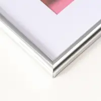 Фоторамка для фото 30х40 см, с паспарту 21х30 см, Vivo, серебро