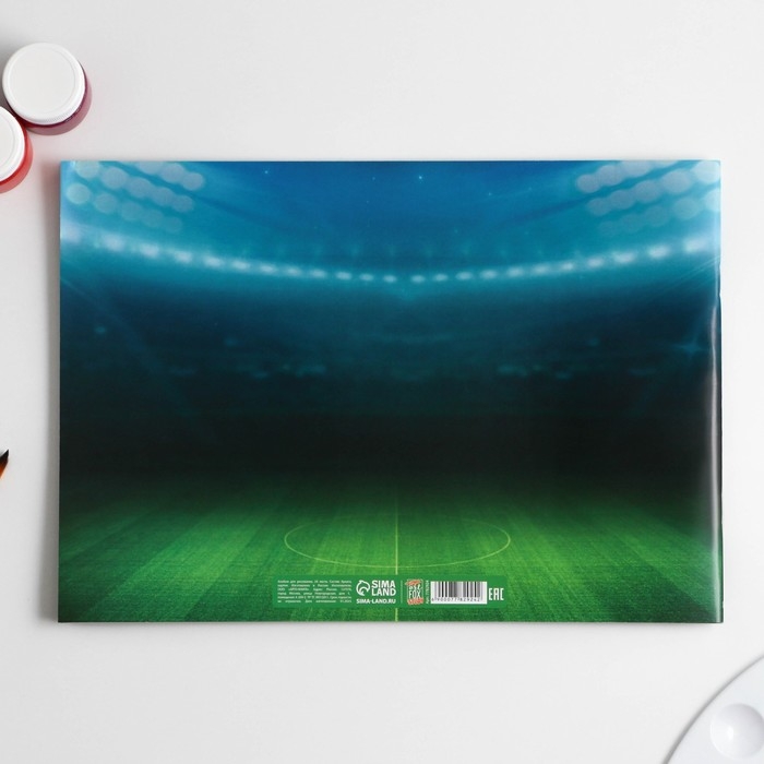 Альбом для рисования А4 24 листа на скрепке «Футбол» обложка 160 г/м², бумага 100 г/м² Альбом для рисования А4 24 листа на скрепке «Футбол» обложка 160 г/м², бумага 100 г/м²