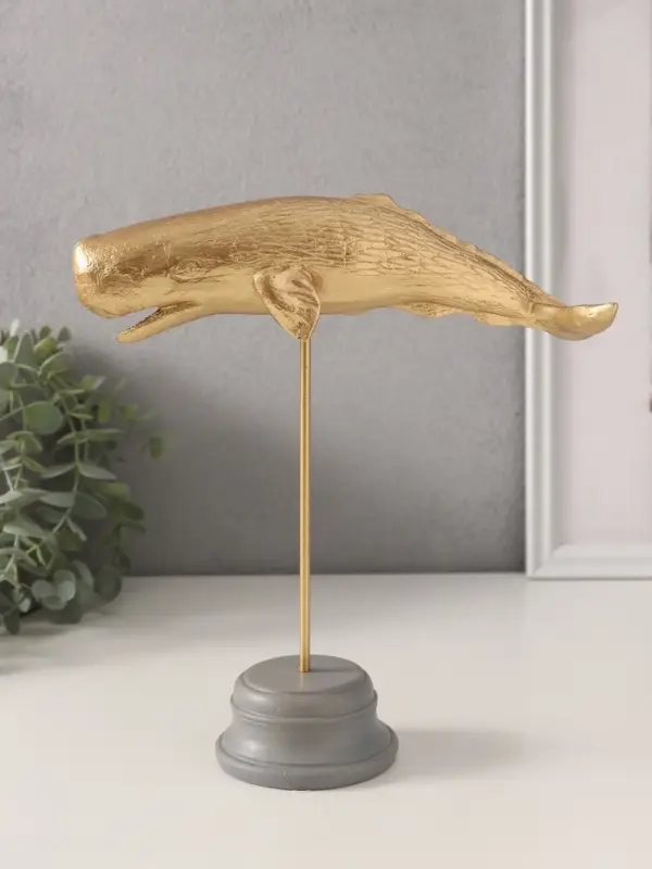 Фигурка &laquo;Золотой кашалот&raquo;, полистоун, 21.5&times;8&times;24 см