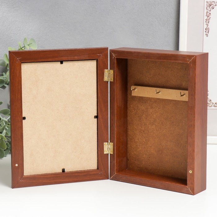 Ключница Ключница "Букет подсолнухов" орех 15х21см