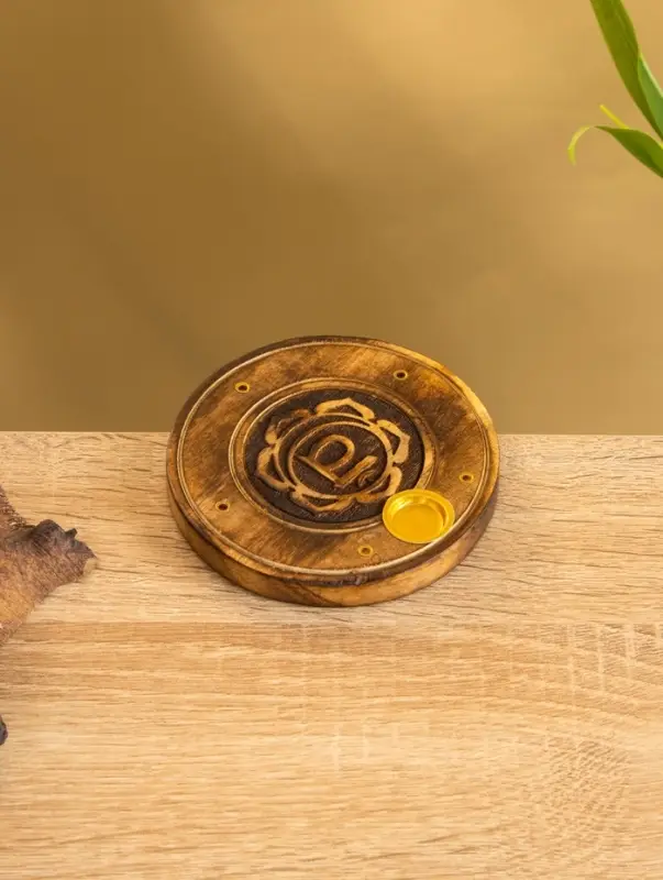 Подставка под благовония  Подставка под благовония "Чакра" дерево 10 см