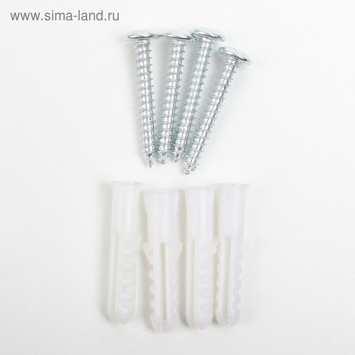 Держатель для уборочного инвентаря с крючками, 26×6×9 см, цвет МИКС Держатель для уборочного инвентаря с крючками, 26×6×9 см, цвет МИКС