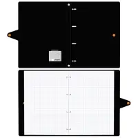 Тетрадь на кольцах ErichKrause Accent А4, 80 листов, в клетку, пластиковая обложка, на кнопке, 100% белизна, блок офсет, МИКС