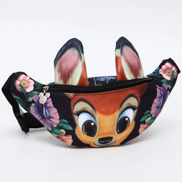 Сумка поясная детская для девочки &laquo;Олененок&raquo;, 25&times;6&times;13 см, Бэмби