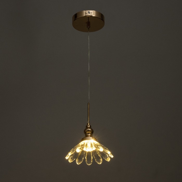 Светильник BayerLux "Джами" LED 10Вт золото 16х16х19-130 см