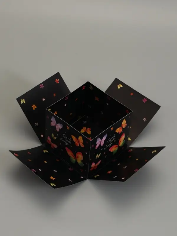 Коробка подарочная "Бабочки, Всегда" 14,5 х 14,5 х 12,7 см