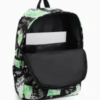 Рюкзак школьный, 1 отделение, 3 кармана, 30&times;13&times;42 см, зелёный