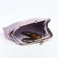 Кошелёк-монетница, на фермуаре, 9&times;1.5&times;6.5 см, с перламутровым принтом, МИКС