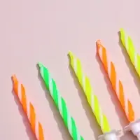 Свечи для торта &laquo;Красочные&raquo;, 6 см, классические, набор 24 шт.