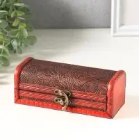 Шкатулка - купюрница дерево &laquo;Листья&raquo;, для денег, украшений, 9&times;17&times;5.5 см