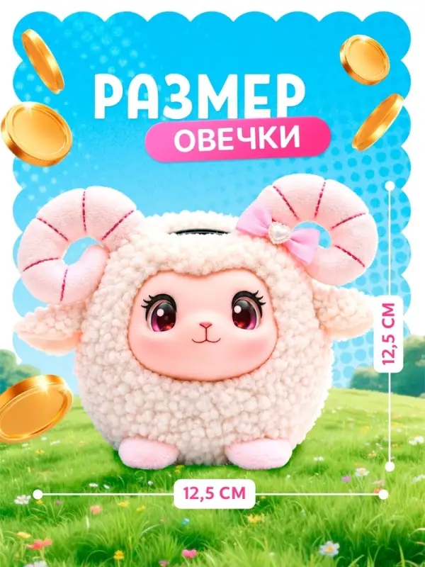 Музыкальная игрушка ZABIAKA &laquo;Весёлая овечка&raquo;, копилка