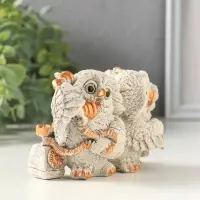 Фигурка гипс &laquo;Совы говорят по телефону&raquo;, серая, 8&times;8&times;12 см